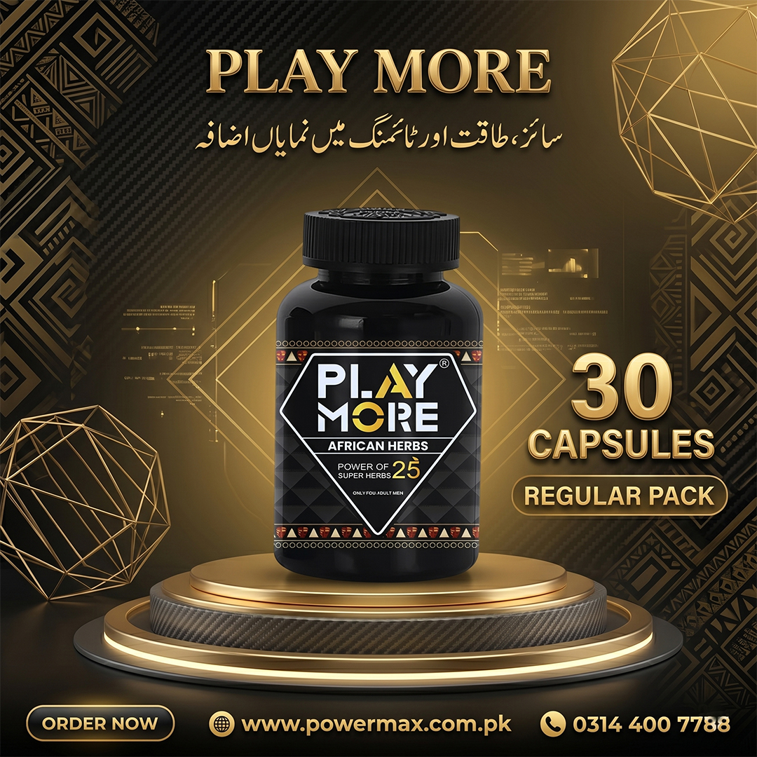 Play More African Herbs Capsules – For Maximum Vigor & Vitality