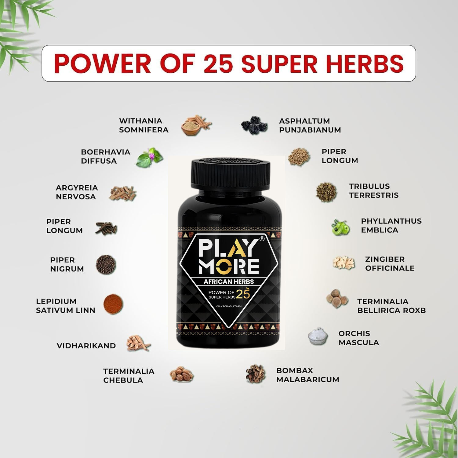 Play More African Herbs Capsules – For Maximum Vigor & Vitality - Image 2